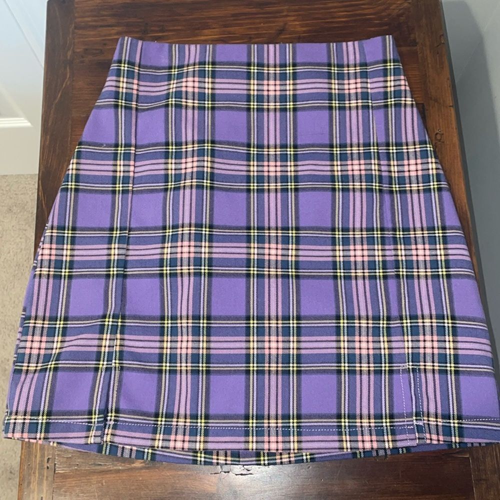 J.Galt Plaid Mini Skirt Size S